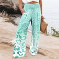 thumbnail image 1 of WXLWZYWL Womens Trousers Wide Leg High Waist Loose Fit Trousers Pants for Women Linen High Cut Summer Fall Trousers Pants 2024, 1 of 5