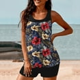 thumbnail image 1 of WXLWZYWL Womens Two Piece Swimsuit Ruffle High Waisted Tankinis Flowy Bathing Suit Modest Swimwear with Pockets, 1 of 6