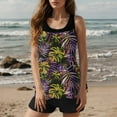 thumbnail image 1 of WXLWZYWL Womens Two Piece Swimsuit Ruffle High Waisted Tankinis Flowy Bathing Suit Modest Swimwear with Pockets, 1 of 6