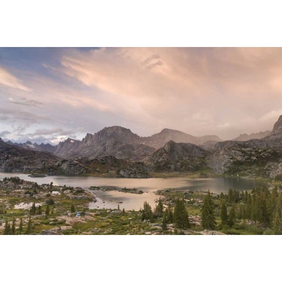 WY, Bridger NF Sunset on Wind River Range by Don Paulson (24 x 15)