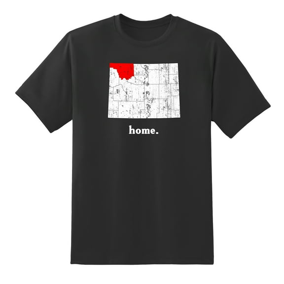 WY Map Wyoming Home State Love Wyoming Home Design Mens Graphic T Shirts for Men Women Black,XL