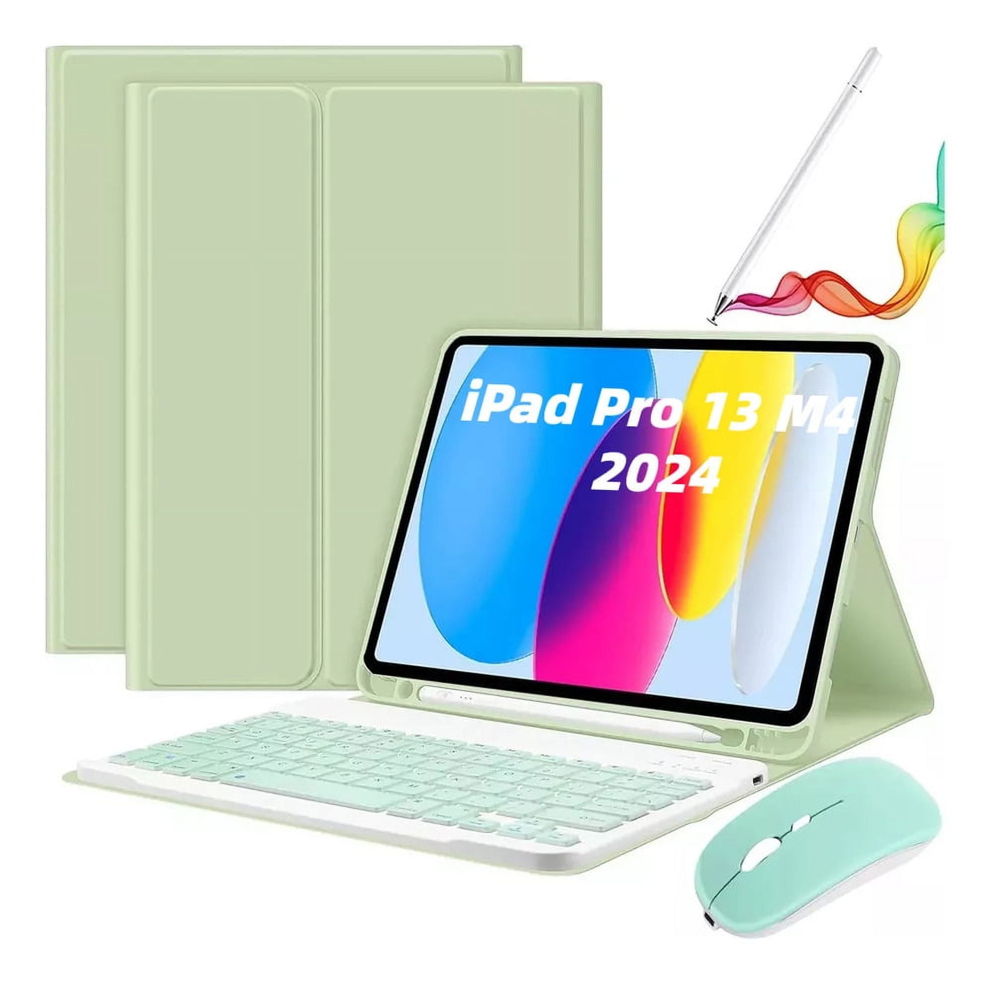 WYBLJ Case For iPad Pro 13 M4 2024 with Keyboard Mouse and Pencil