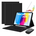 WYBLJ Case for iPad Air 11 M2 2024 with Keyboard, Mouse and Pencil
