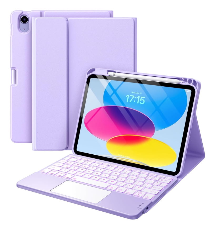 WYBLJ Touch Case For iPad Air 11'' (m2) 2024 /air5 with keyboard