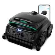 WYBOT B1 Cordless Robotic Pool Cleaner, 120-Min Runtime, Smart Navigation, App Control for Above Ground & Inground Pools, Black Green