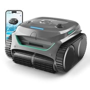 WYBOT C2 Cordless Robotic Pool Cleaner, Dual Filtration, Wall Climbing, App Scheduling, Smart Navigation, for Inground & Above Ground Pools, 2152 Sq.ft, Grey & Green