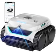 WYBOT C2 Vision Cordless Robotic Pool Cleaner, AI Vision Debris Detection, Triple Brushless Motors, Wall & Waterline Cleaning, Dual Ultra-Fine Filtration, App Control, White & Green