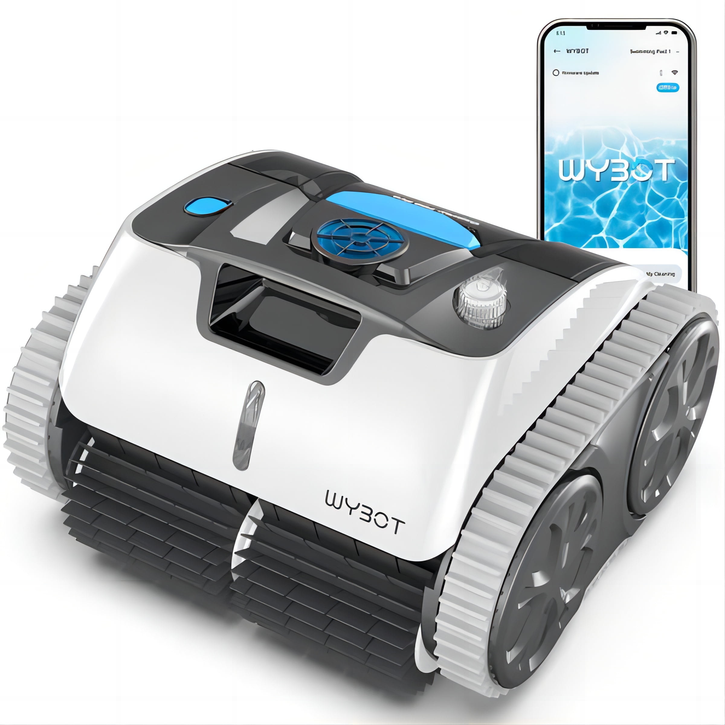 WYBOT Osprey 700 Pro Cordless Robotic Pool Vacuum Cleaner, Wall