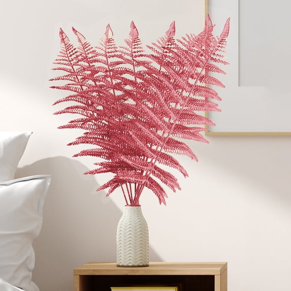 WYBXZ 12 Pcs Christmas Glitter Leaves, Artificial Tropical Leaf Christmas Tree Sprays Glitter Leaf for Wedding Party Xmas Decoration