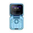 thumbnail image 1 of WYBXZ 2024 New Mini Flip Mobile Phone, 2 SIM Card Small Display Foldable Cell Phone, Unlocked Flip Phone 2G Flip Cell Phone for Seniors(Blue), 1 of 5
