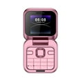 thumbnail image 1 of WYBXZ 2024 New Mini Flip Mobile Phone, 2 SIM Card Small Display Foldable Cell Phone, Unlocked Flip Phone 2G Flip Cell Phone for Seniors(Pink), 1 of 6