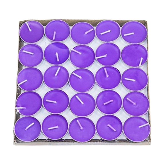 WYBXZ 50pcs Small Candles, Aluminum Can Candles Wax, Romantic Tea Lights Candles, Home Office Roundness Table Candle, Birthday Valentine's Day Scene Layout