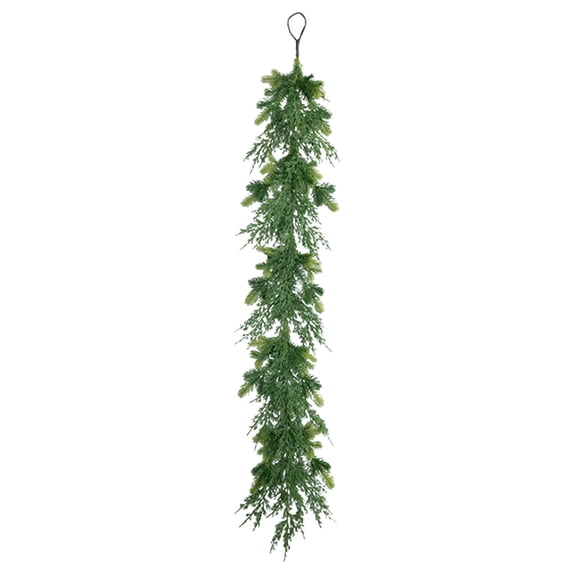 WYBXZ Artificial Five-Forked Rats Tail Pines Decoration, 47.2Inch Realistic Garland, for Christmas, and Winter Season Decor, Mantle, Staircase, Table