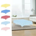 thumbnail image 1 of WYBXZ Blue Plastic Tablecloth Thickened PEVA Waterproof Oil Proof 137x274cm Plaid Disposable Cover for Summer Party, 1 of 9