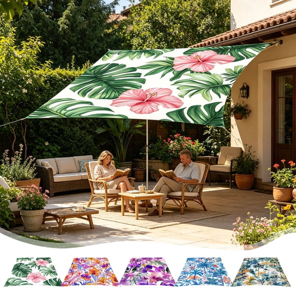 WYBXZ Camping Sunshade Tent Pattern C, Portable Tarpaulin for Picnic Mat, Summer Outdoor Essential for Beach (Pattern C)