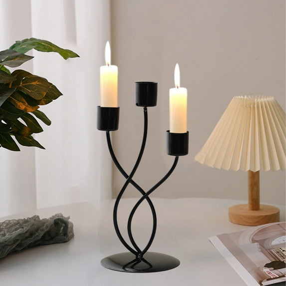WYBXZ Candlestick Candle Holders 3-Arms, Candlelight Dinner Decorations Home Romantic Table Decorations, for Dining Table Centerpieces Wedding Party Home Decoration