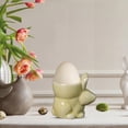 thumbnail image 1 of WYBXZ Ceramic Eggs Cup, Easter Bunny Porcelain Eggs Cup, Rabbits Ceramic Eggs Cup Desktop Home Decor, Cute Fresh Decorative Table Top Living Room Dining Room Tableware, 1 of 6