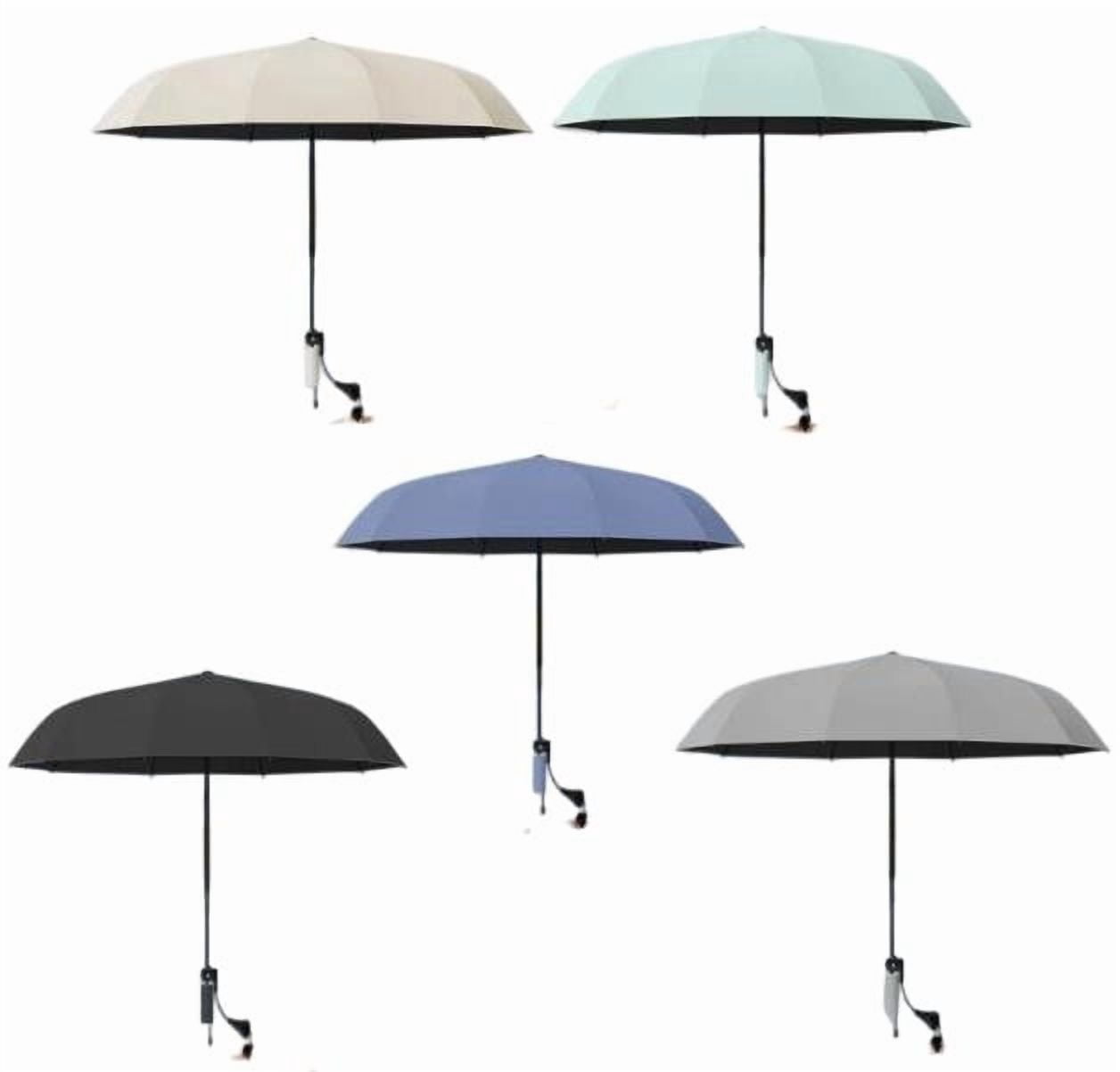 WYBXZ Clip-On Camping Chair Umbrella Blue 45x28 Inch UPF 50+ Sun Shade Canopy for Beach Fishing Outdoor Summer Travel
