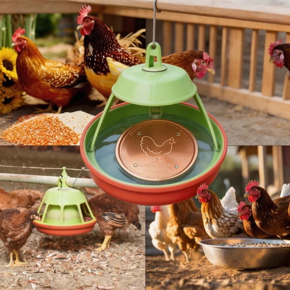 WYBXZ Copper Bird Bath Disc Natural Water Cleaner for Bird Bath, Pet Bowl, Algae Control without Chemicals, Safe for Animals