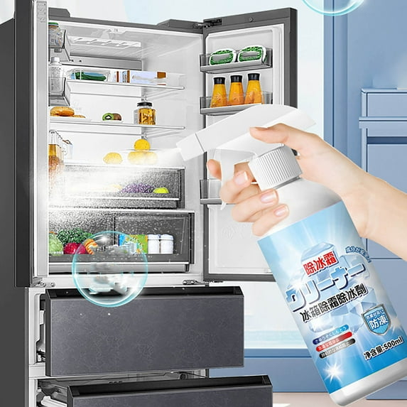 WYBXZ Defrosting Spray for Fridge Freezer, 2024 New Refrigerator Defrosting Icer Spray for Refrigerator, Effectively Melting Frost for Refrigerator Glass and Car Window, 500ml