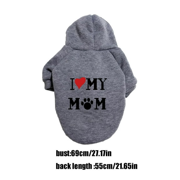 WYBXZ Dog Hoodie, Warm Soft Fall Winter Cold Comfort Dog Clothes Pet Coats, Solid Color Pet Winter Apparel, Pet Supplies Dog Clothes, for Small Medium Large Dogs, 5XL