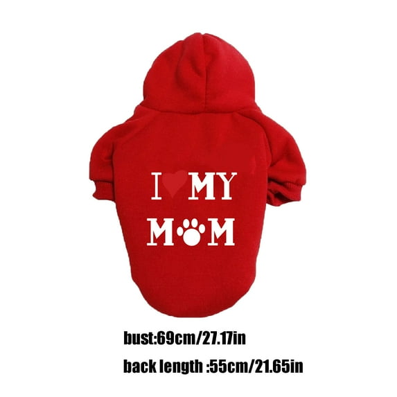 WYBXZ Dog Hoodie, Warm Soft Fall Winter Cold Comfort Dog Clothes Pet Coats, Solid Color Pet Winter Apparel, Pet Supplies Dog Clothes, for Small Medium Large Dogs, 5XL