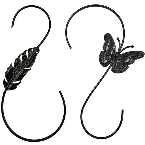 WYBXZ Heavy Duty S Hook Version B Powder Coated Metal Clip Garage Tool Hanger for Ladder Storage Closet Rod Accessory - 12 Inch Length Rustproof
