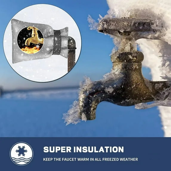 WYBXZ Outdoor Faucet Covers for Winter, Reusable Outdoor Yard Spigot Cover, Antifreeze Water Insulated Faucet Cover for Various Faucet, Pipe, Garden Hose Bib