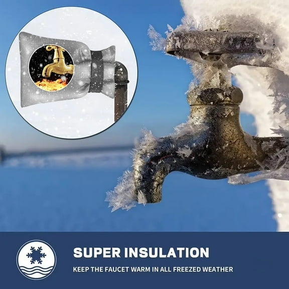 WYBXZ Outdoor Faucet Covers for Winter, Reusable Outdoor Yard Spigot Cover, Antifreeze Water Insulated Faucet Cover for Various Faucet, Pipe, Garden Hose Bib