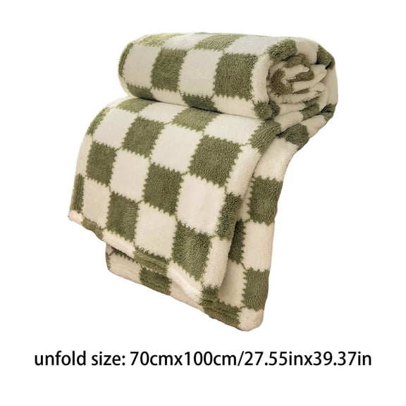 WYBXZ Plain Color Flannel Blanket for Winter, Warm Coral Velvet Conditioning Blanket, Picnic Blanket, Aviation Leg Blanket for All-Season Use, 70x100cm