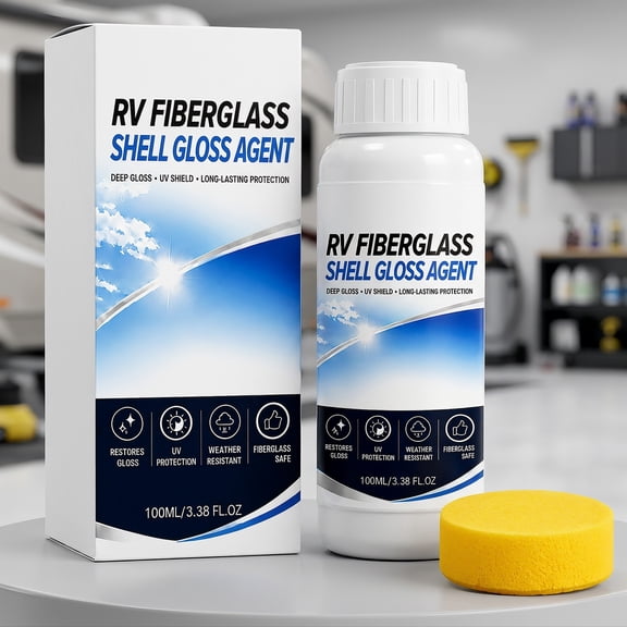 WYBXZ RV Fiberglass Restorer, Gloss Finish Care Coating for Camper Exterior, 4.33 x 1.69 in