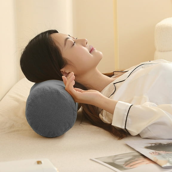WYBXZ Round Cervical Roll Cylinder Bolster Pillowcase, Tube Roll Cervical Pillow for Head, Neck, Back and Legs Support, Living Room Sofa Headrest Pillow Cover, Removable and Washable