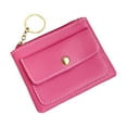 thumbnail image 1 of WYBXZ Short Ladies Coin Purse, Women Genuines Leather Zip Mini Coin Purse with Key Ring, Mini Casual Small Bag, Portable, 1 of 6
