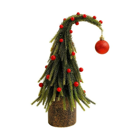WYBXZ Small Mini Table top Christmas Tree, Christmas Tree Decorated Gift Boxes and Hanging Ornaments DIY Christmas Decoration Top, Home, Office, Indoor and Outdoor Decor