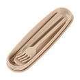 thumbnail image 1 of WYBXZ Travel Utensils with Case, Plastic Spoon Chopsticks and Fork Three-piece Tableware Set, Portable Flatware Sets for Picnic Daily Use, Reusable, 1 of 5