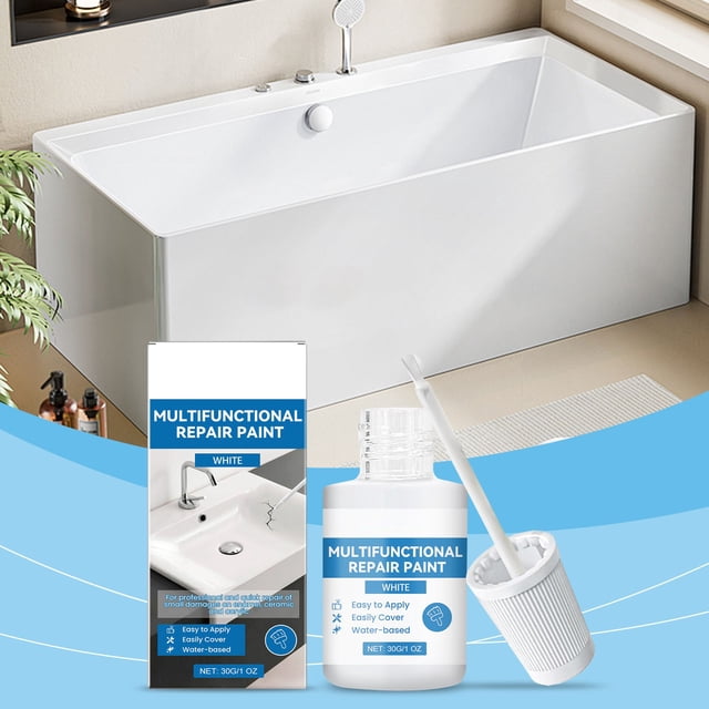 WYBXZ Tub and Tile Paint, White Enamel Paint, Quickily-Dry Porcelain ...