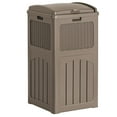 thumbnail image 1 of WYDK 30 Gallon Trash Can, Resin Outdoor Garbage Can with Lid, Waterproof Hideaway Patio Waste Bins for Outside Use (Brown), 1 of 14