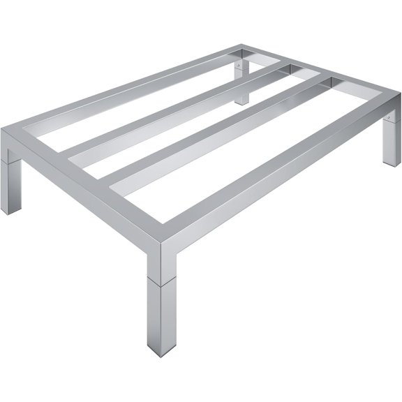 WYDK 36" Long x 24" Wide | Height: 8" Off The Floor Aluminum Dunnage Rack | Storage in Restaurant, Kitchens and Garages and More!