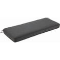 thumbnail image 1 of WYDK 46.5" x 18" Patio Bench Cushion, Fade-Resistant and Water-Resistant Olefin Fabric Slipcover Sponge Foam, Outdoor Use, Charcoal, 1 of 9