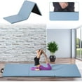 thumbnail image 1 of WYDK Gymnastics Yoga Exercise Mat - Extra Thick Folding Tumbling Mat for Home Gym With Carrying Handles 4'x8'x2 Anti-Tear Fitness Aerobics Crash Panel for Kids, Adult,Blue, 1 of 8