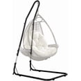 thumbnail image 1 of WYDK Hammock Chair Stand Portable Heavy Duty Solid Steel Stand Only Outdoor Indoor Hanging Chair Stand for Air Porch Swing Chair w/Weather-Resistant Finish, Offset Base, 360-Degree Rotation, Black, 1 of 7