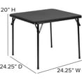 thumbnail image 1 of WYDK Kids Foldable Table, Folding Tables for Indoor and Outdoor Use,Square Card Table, Collapsible Design, Lightweight and Durable, Fold Up Tables, Ideal for Camping, Dining, Picnic,Black, 1 of 9