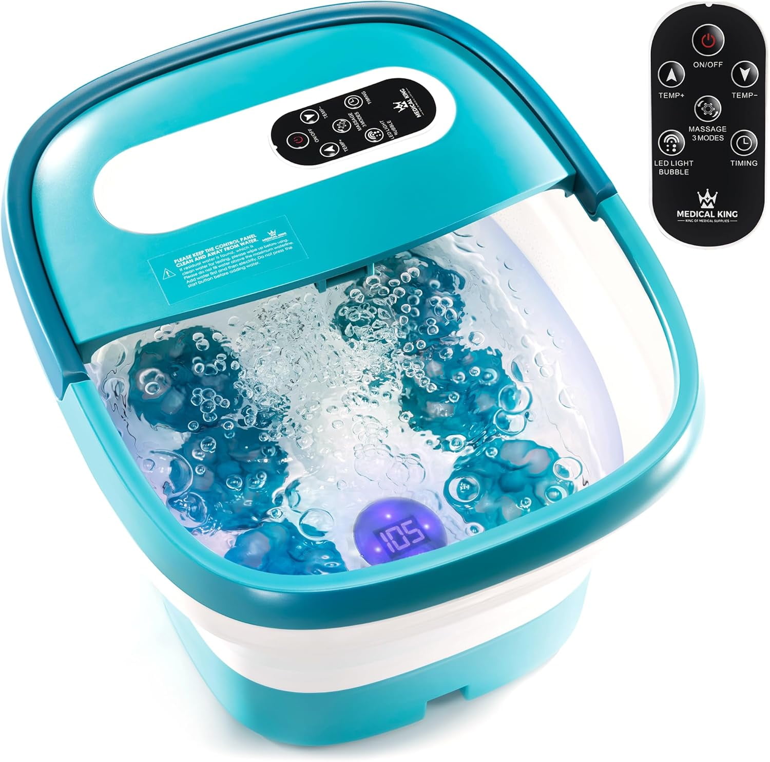 WYDK Medical king Foot Spa with Heat and Massage Electric Rotary ...