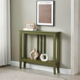 thumbnail image 1 of WYDK Narrow Entryway Console Table with Storage - Hallway Decor - Wood Console Table for Foyer - Avocado, 1 of 8