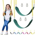 thumbnail image 1 of WYDK Swings for Outdoor Swing Set - Pack of 2 Swing Seat Replacement Kits with Heavy Duty Chains - Backyard Swingset Playground Accessories for Kids (Green), 1 of 9