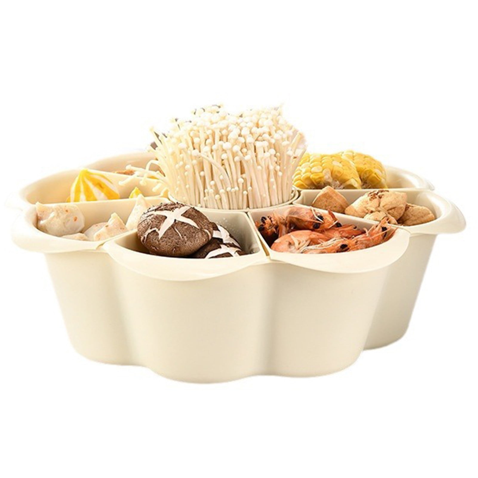 WYFCFF 360 Degree Rotatable Kitchen Tray Hot Pot Food Preparation Tray