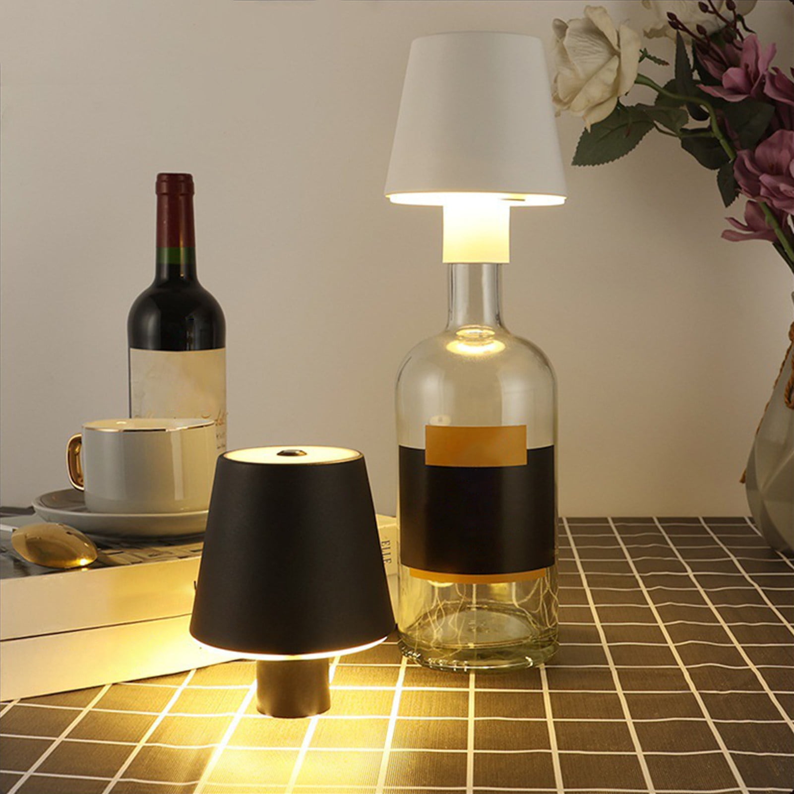 WYFCFF Rechargeable Bottle Light LED Wine Bottle Lamp 3 Colors ...