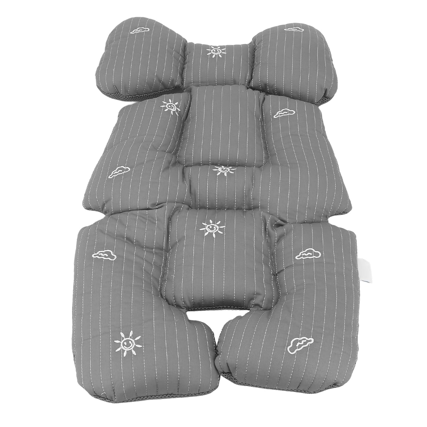 WYJ Baby Stroller Cushion Warm Comfortable Breathable Washable Cotton Liner Insert Seat Pad for Strollers Dining Chairs (Dark Grey)-0614