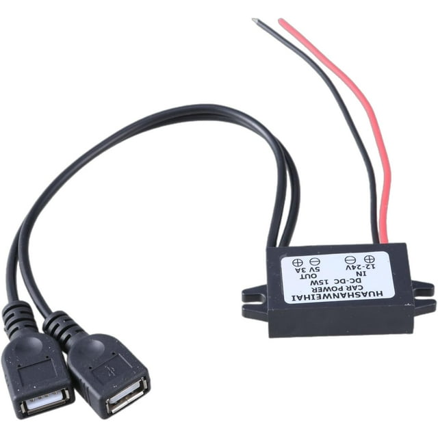 WYJ Direct Voltages Converters Adapter 12V24V to 5V3A Power Adjuster