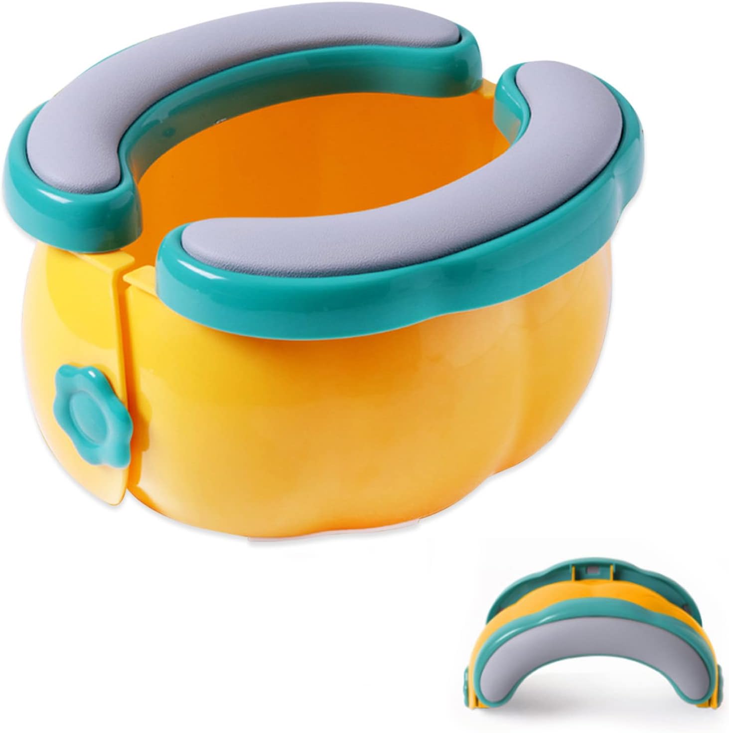 WYJ Foldable Travel Potty Portable Potty for Toddler Travel Durable PP Potty with 20 Disposable
